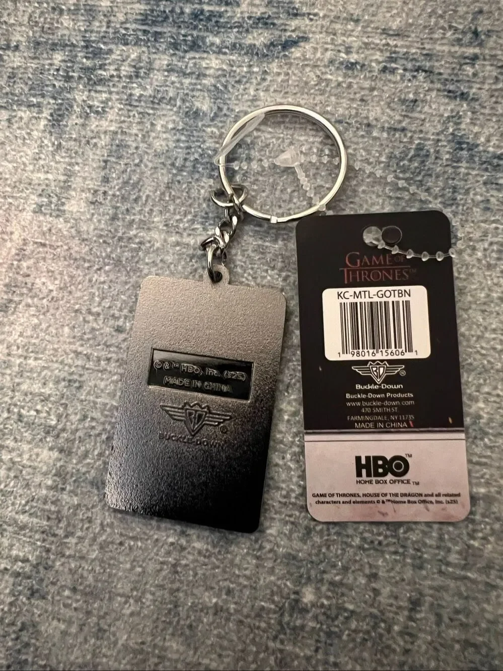 New House of The Dragon Red Black 3 Headed Dragon House Targaryen Keychain